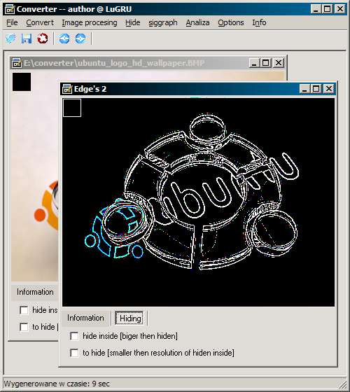 Filter edge detection